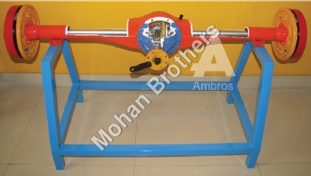 Red Rear Axle Assembly Model