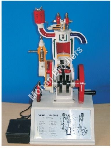 4 Stroke Diesel Engine Working Model