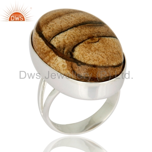 Silver Gemstone Artisan Ring Jewelry Gender: Women