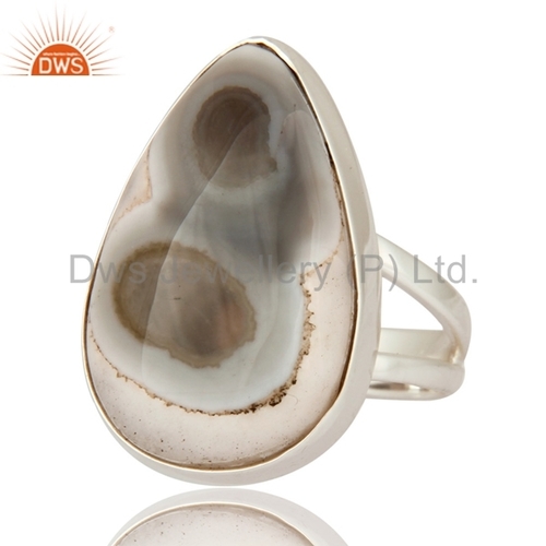 Solar Quartz Gemstone Ring - 925 Sterling Silver, Elegant Jewelry for Women's Engagement, Anniversary, and Wedding Gifts
