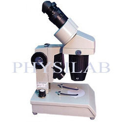 Silver And Black Stereo Dissecting Microscope