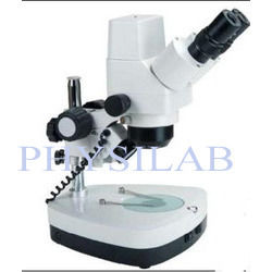 Black And White Zoom Stereo Binocular Microscope