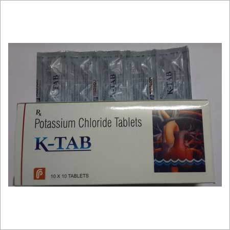 Potassium Chloride Tablet K- Tab, Packaging Size: 10*10 Per Box at Rs  225/box in Ahmedabad