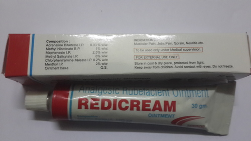 Analgesic Rubefacient Ointment Cream