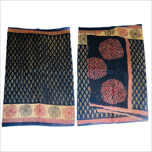 Handloom Printed Cotton Saree