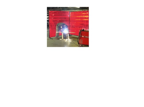 Welding Curtain With Frame - Material: Pvc