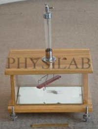 Magnetometer Vibration - Aluminum & Brass, 150-300mm Height, 15-25mm Length, Brown Finish, Precision Leveling Screws, Sliding Doors, Mirror Glass Base