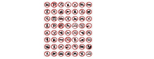 Prohibition Signs By NATIONAL SAFETY SOLUTION