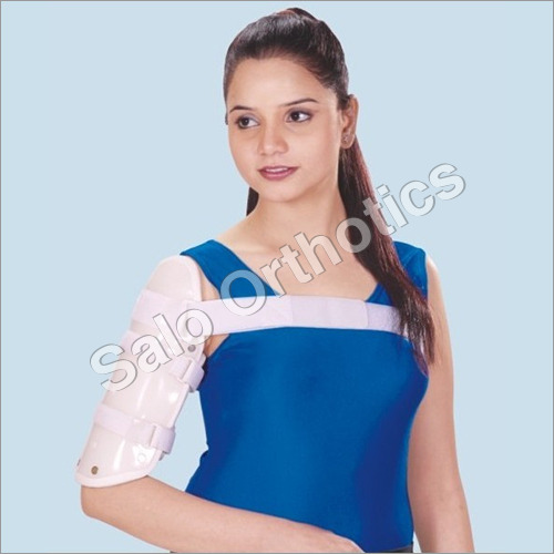 Humerus Brace - Fiber Material Adjustable S/M/L Sizes | Immobility Support for Fracture Alignment Hygienic Foam Comfort Lightweight and Washable