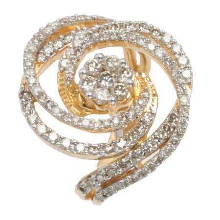 Diamond Ring - Gold, Size 6-8, 0.5-1ct GIA Diamond, Pave Setting, Elegant Sparkling Design
