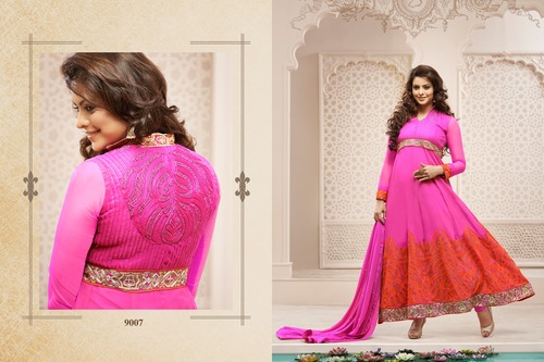 Bridal Wear Pink Anarkali Salwar Kameez