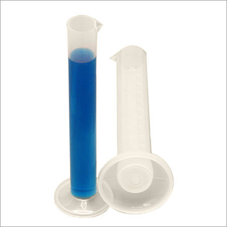 50ml Graduated Cylinder (Plastic with Round Base) - Polypropylene 7.75 Inch Tall, 1 Inch Diameter | Chemically Resistant, Autoclavable, Permanent Graduations