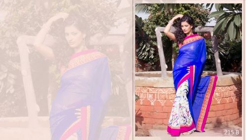 Designer Net Lehenga Saree
