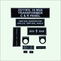 Electric Panel Name Plate