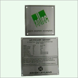 Stainless Steel Etched Label