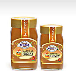 Glass Square Honey Bottle