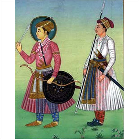 Prince Awarangzib with Murad Baksh