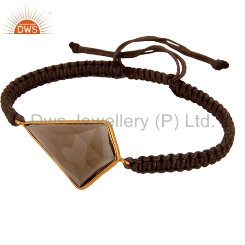 925 Silver Smoky Quartz Gemstone Bracelets