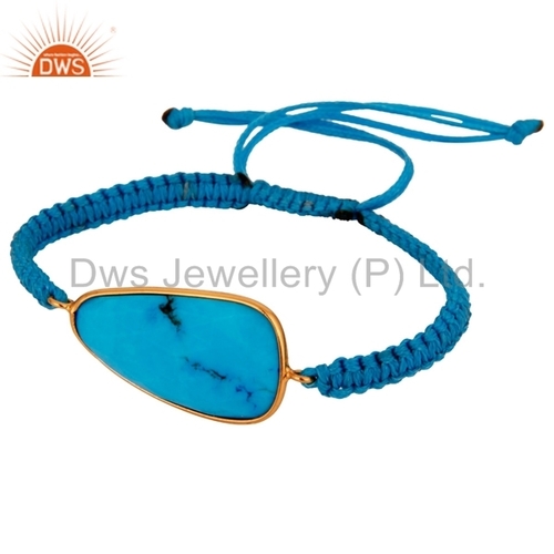 Turquoise Gemstone Sterling Silver Bracelet