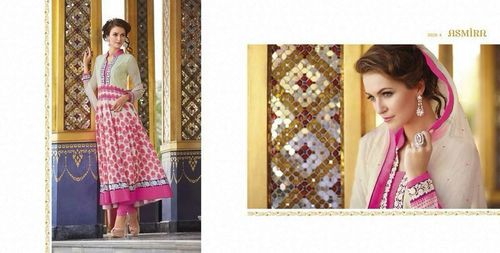 Star Aarohi - Cotton Blend, Floor Length, Pink | Printed, Elegant Design, Comfortable Fabric, Stylish Look, Perfect Fit, Long Sleeves Anarkali