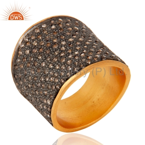 Sterling Silver Pave Diamond Engagement Ring - Round Brilliant Cut, Exquisite Design with High Fashion Appeal