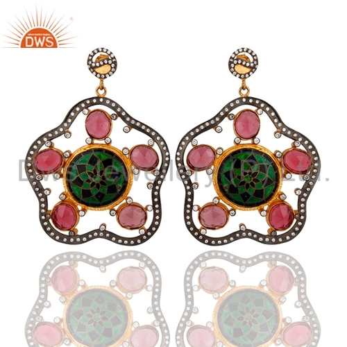 925 Sterling Silver Cubic Zircon Earrings Gender: Women