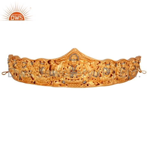 925 Silver Goddess Laxmi Carved Bangle Gender: Women