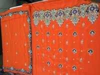 Orange Salwar Kameez Material