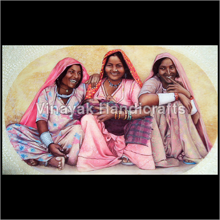 Village Ladies Miniature Painting