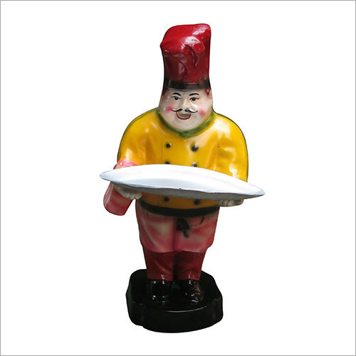 Fiber Waiter Statues