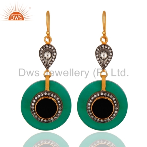 Designer Green Bakelite Fashion Drop Earrings Gender: Women