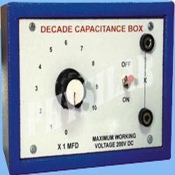 Blue And White Decade Capacitance Box