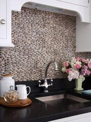 Kitchen Wall Pebble Stone