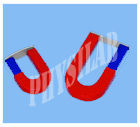 Red And Blue U' Shape Magnet, Alnico