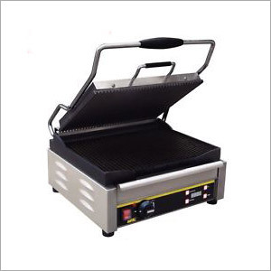 Sandwich Grill Machine - Stainless Steel, 12x12x6 inches, Silver | Compact Design, Durable Build, Easy Cleaning, Even Cooking, Fast Heating, 1500W