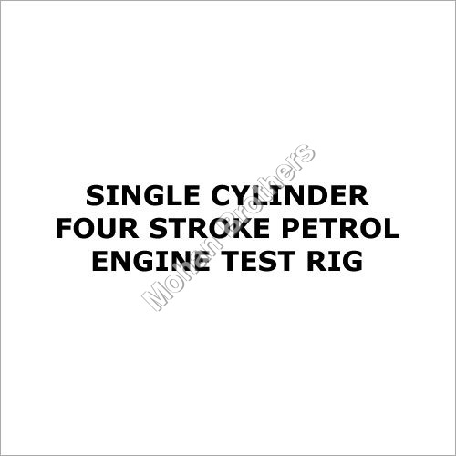 Metal Single Cylinder Four Stroke Petrol Engine Test Rig