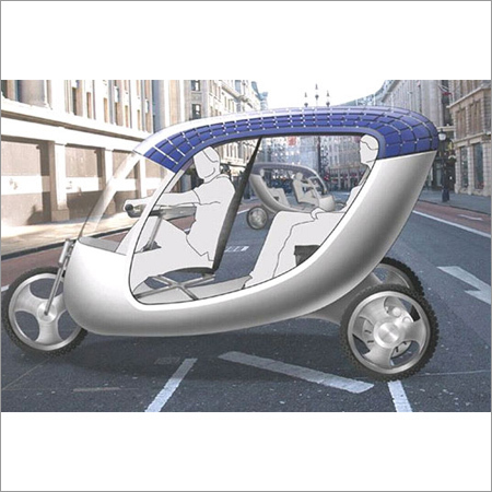 Solar Powered Electric Rickshaw