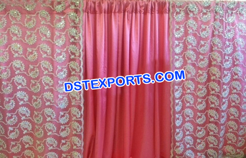 Wedding Stage Coral Backdrops