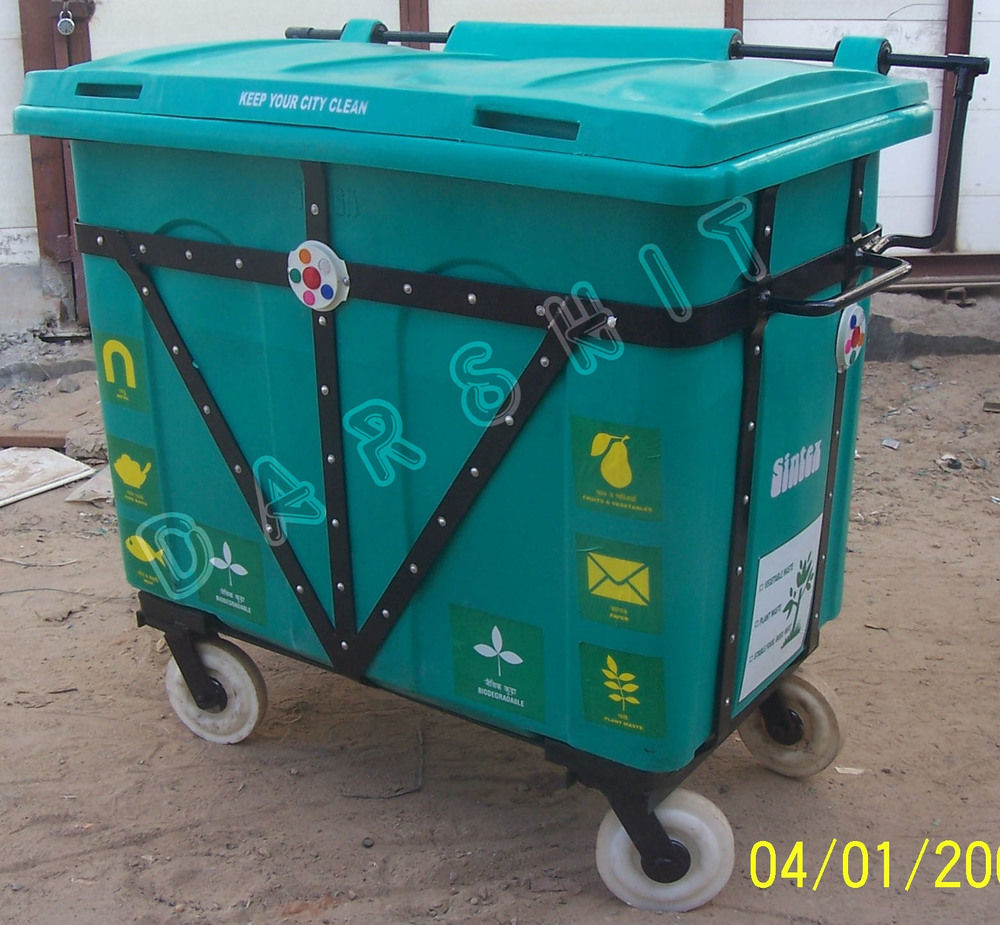 Lldpe Sintex Community Wheeled Waste Bin