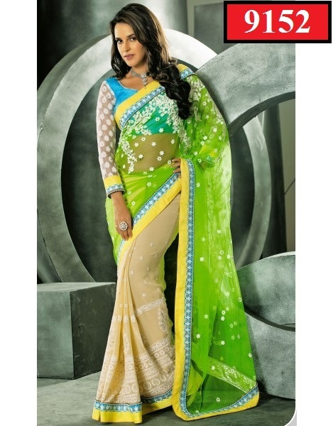 Green 9152 Sarees