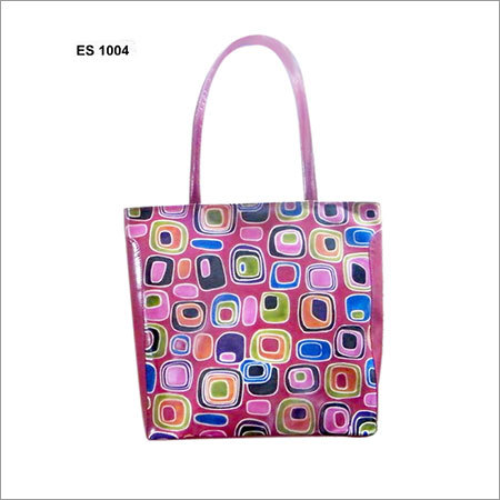 Ladies handbag with red base