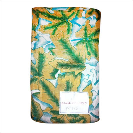 " Murshidabad Silk scarf leaves design orange and green color