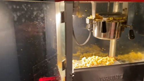 Gas popcorn making machine