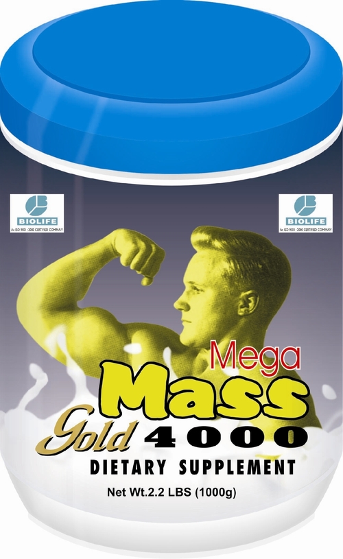 mega mass glod 4000