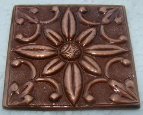 Embossed Copper Tiles