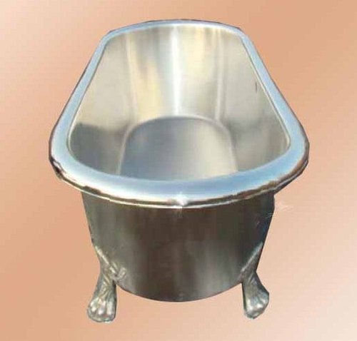 Exterior Nickel Plated Copper Bathtub