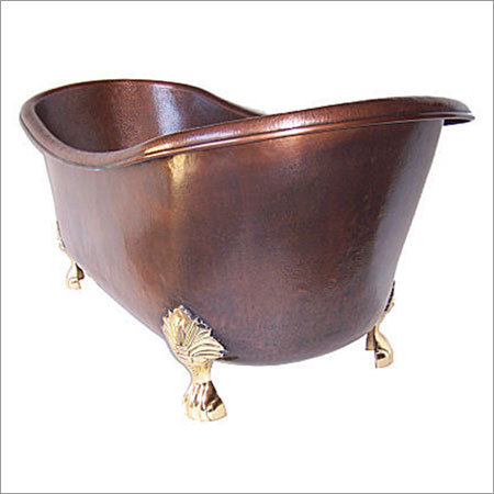 Freestanding Oval Copper Bathtub