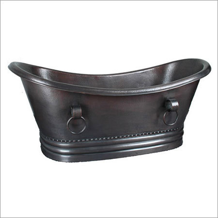 Black Antique / Hammered - Copper 70"x31"x32", Black Antique Finish, Drain Included, Elegant Freestanding Design