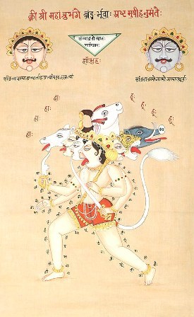 The tantric mnfeestation of Hanuman ji