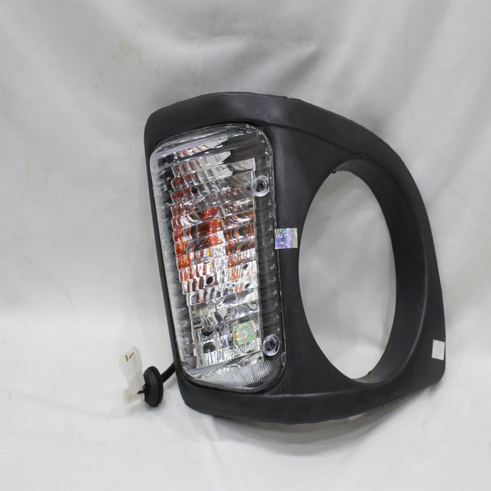 Three Wheeler Side Light Assembly Wtih Eyes Alfa - Color: Amber/orange With Clear Housing